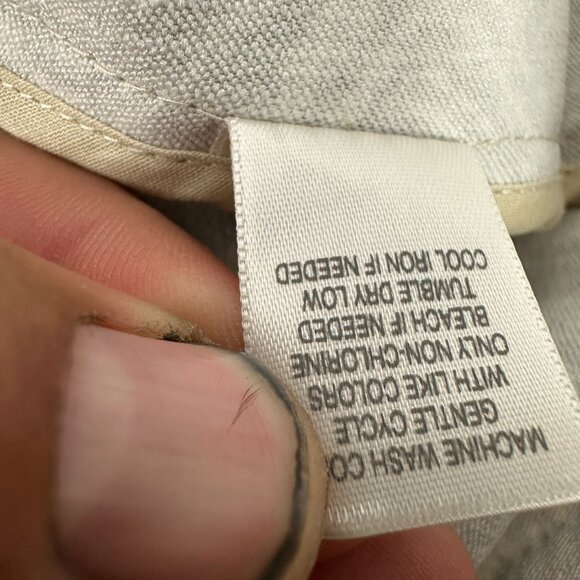 CJ Banks Women's Stretch Button-Up Shirt 1X Cotton/Polyester Beige Pattern - Picture 5 of 5